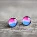 Bisexual Earring Stud Surgical Steel Studs Lgbtq Pride Post Etsy