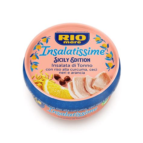 RIO MARE INSALATISSIME SICILY EDITION INSALATA DI TONNO CON RISO ALLA