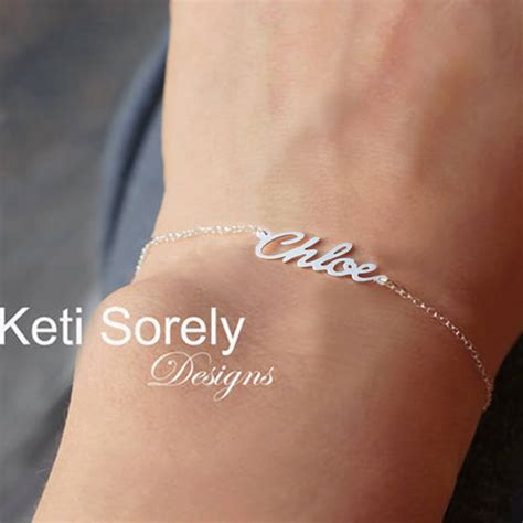 Personalized Name Bracelet Or Anklet Sex And The City Etsy