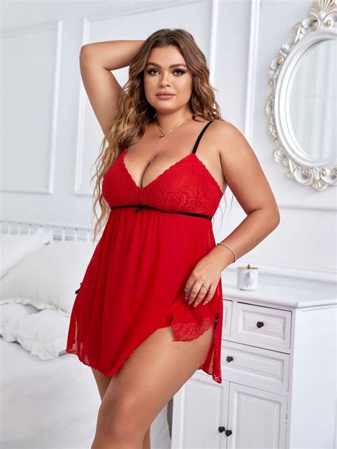 Robe Dentelle Sexy Transparente Grande Taille Yamelia Lingerie