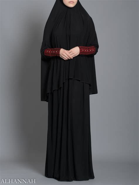 One Piece Prayer Outfit Muslim Women Prayer Garment Abaya Overhead