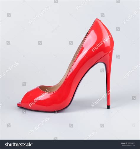 Ladies Red Patent Leather Shoes Stock Photo 327086855 Shutterstock