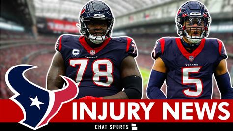 Houston Texans Injury Report Ahead Of Colts Week 2 Game Ft Laremy