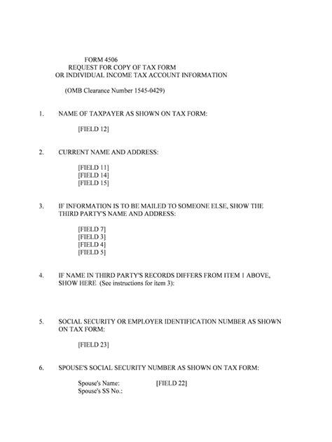 Form 4506 Fill Out And Sign Printable Pdf Template Airslate Signnow