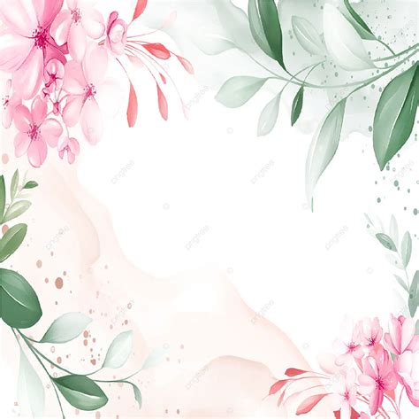 Colorful Watercolor Floral Linktree Background Green Backgrund