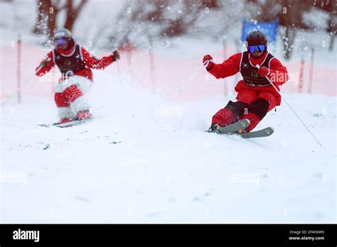 Taira Snow Park Toyama Japan 21st Mar 2021 L R Taketo Nishizawa