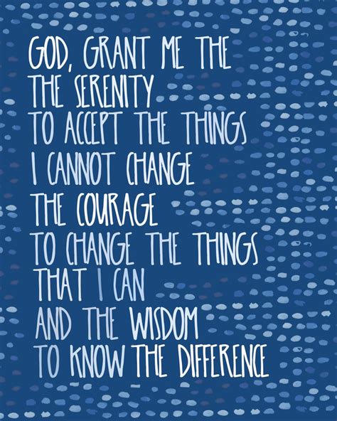 Serenity Prayer 12 Step Recovery 12 Step Motivational Quote