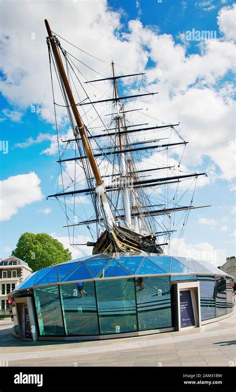 Image Of Famous Ship The Cutty Sark At Greenwich London Uk Stock Photo