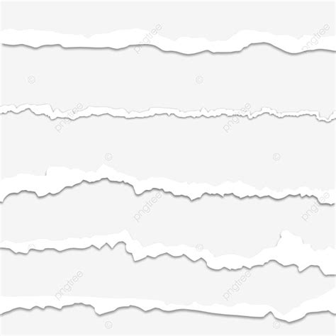 Torn Paper Strip PNG Transparent White Strip Torn Paper Illustration