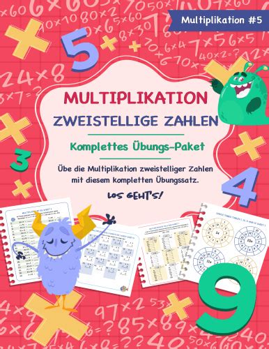 Multiplikation Zweistellige Zahlen Arbeitsheft Math Center