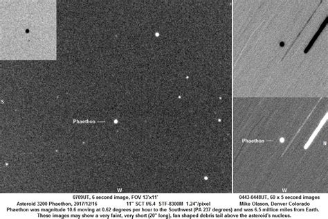 Asteroid 3200 Phaethon 16 Hours Before Close Approach To Earth Sky And Telescope Sky And Telescope