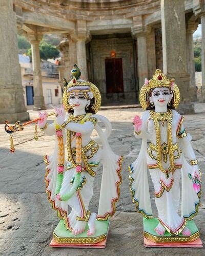 White Marble Radha Krishna Statue At Inr In Jaipur Dealfry