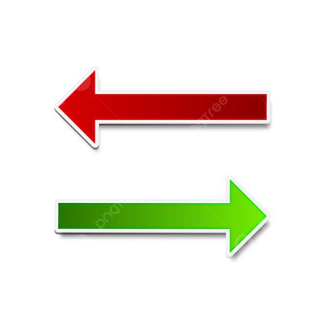 Red And Green Arrow Vector Design Arrow Red Arrow Green Arrow Png