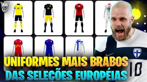 Os Uniformes De Sele Es Europ Ias Mais Bonitos Do Efootball