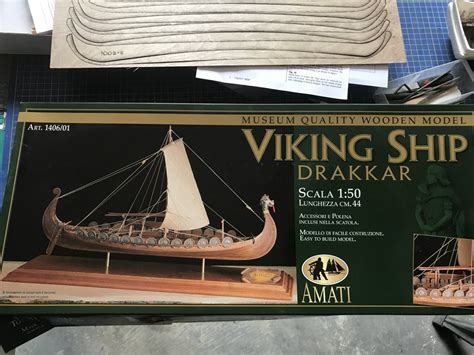 Viking Ship Drakkar By Barry Finished Amati Scale Kit