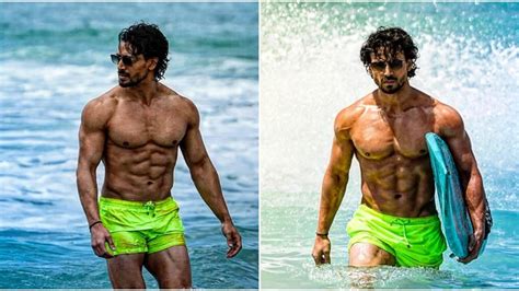 Bmcms Tiger Shroff Flaunts Chiseled Physique In Water As He Drops New