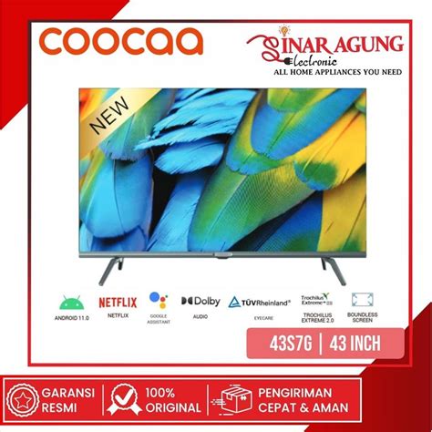 Jual COOCAA NEW LED SMART 43S6G 43S7G ANDROID 9 0 Netflix HDMI 43inch