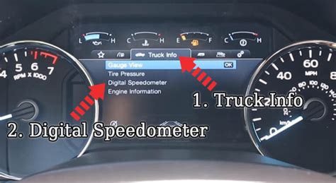 How To View Digital Speedometer On Ford F 150