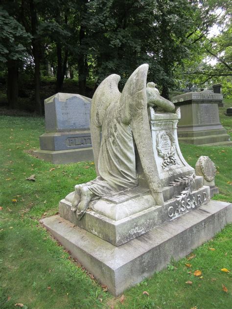 Cassard Monument Angel Of Grief Green Wood 9131 Grieving A Flickr