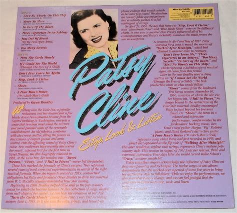 Patsy Cline Stop Look And Listen Vinyl Record Album Lp Joes Albums