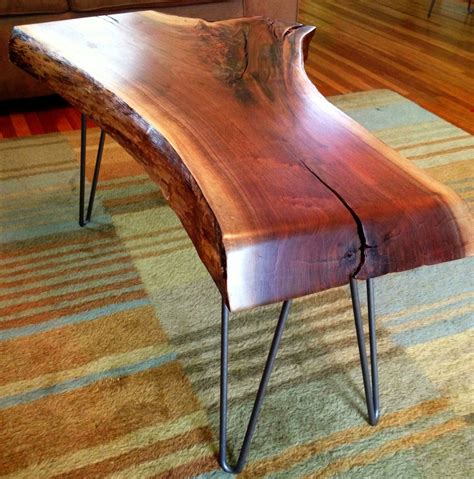 Sold Black Walnut Live Edge Slab Coffee Table Arborist Nakashima Coffe