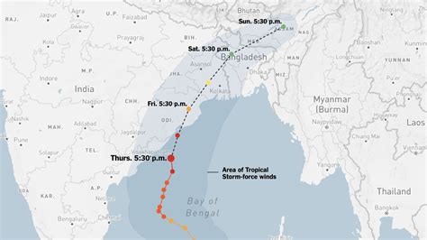 Live Tracking Map: Cyclone Fani Approaches India - The New York Times