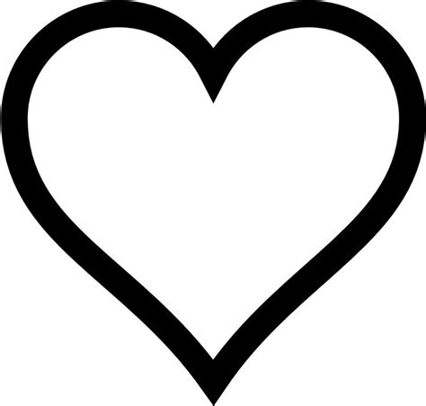 A Black And White Heart Icon