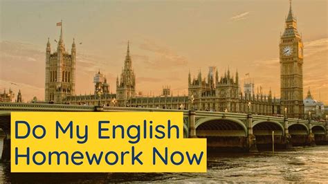 Get Help With English Homework Domyhomework123