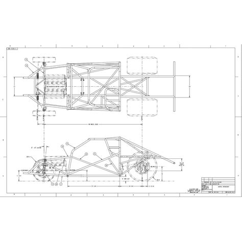 Chevrolet Camaro Roadster Tube Chassis Blueprint