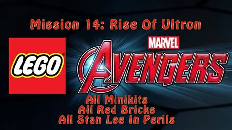 Lego Marvel S Avengers Rise Of Ultron Walkthrough All Minikits Red Brick Stan Lee Youtube