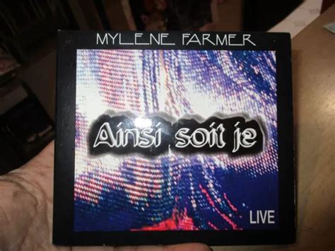 Mylene Farmer Cd Promo Ainsi Soit Je Live Bien Lire Eur