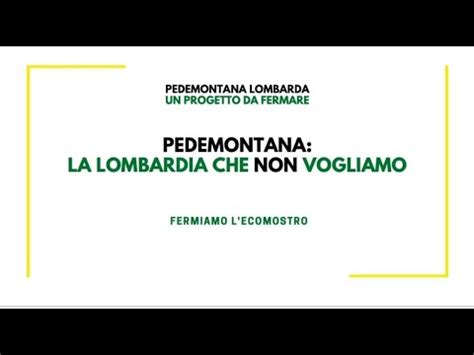 PEDEMONTANA TRATTA D EVASTAZIONE LA PAROLA AGLI AGRICOLTORI YouTube