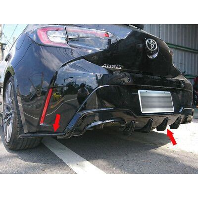 Painted For Toyota Corolla Auris T Rear Bumper Diffuser Side Lip