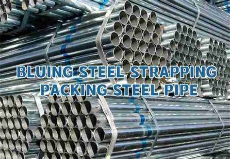 Roasted Bluing Steel Strapping Packing Steel Pipe Linyi Fanghua Steel