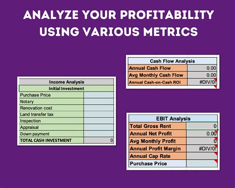 5 unit rental property income and expense tracker multi family fiveplex