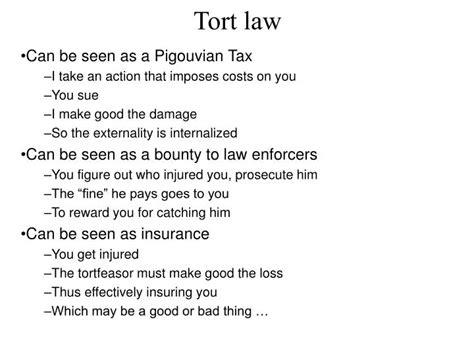 Ppt Tort Law Powerpoint Presentation Free Download Id464084