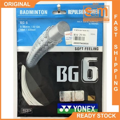 tali badminton yonex bg  badminton string  original sunrise