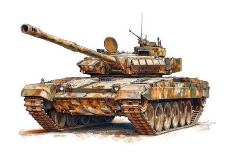 A Detailed Illustration of a T28 Super Heavy Tank a Powerful Military ...