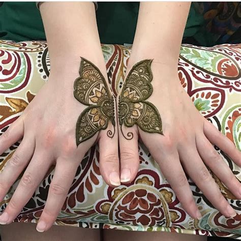 Popular Ideas 42 Simple Henna Butterfly