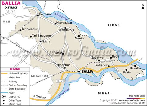 Ballia District Map