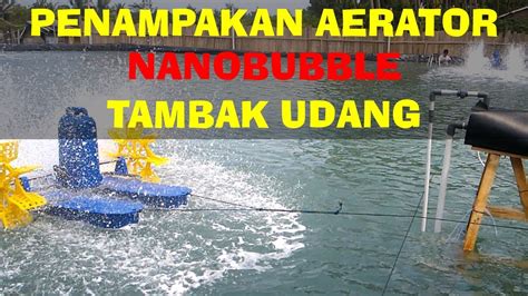 Penampakan Aerator Nano Bubble Tambak Udang Youtube