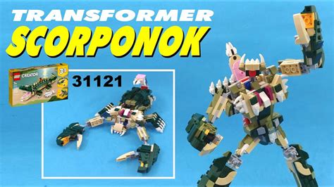 Tutorial Let S Build Scorponok Transformer Scorpion From Lego