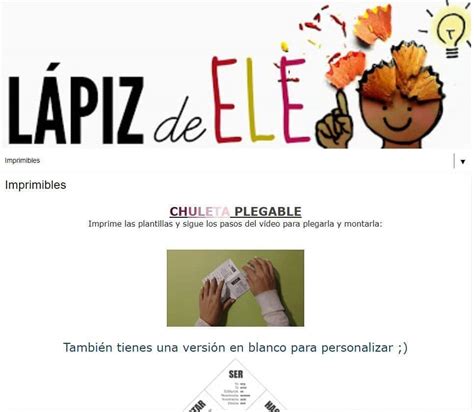 Webs Con Plantillas Para Crear Lapbooks En Clase