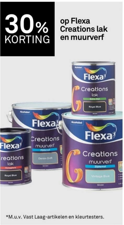 Op Flexa Creations Lak En Muurverf Aanbieding Bij Karwei