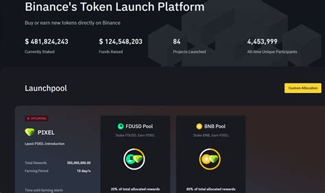 Binance Launches Pixels Pixel On Binance Launchpool Start Farming At