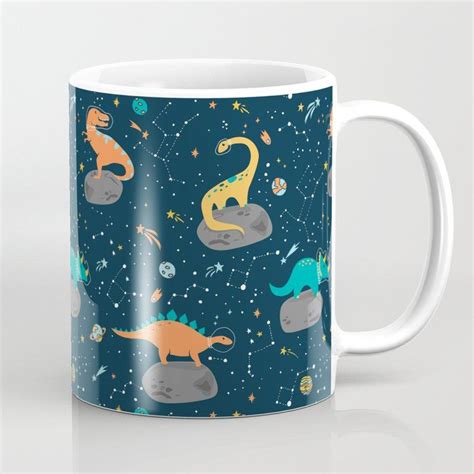 Dinosaurs In Space Mug Mugs Coffee Mugs Unique Coffee Mugs