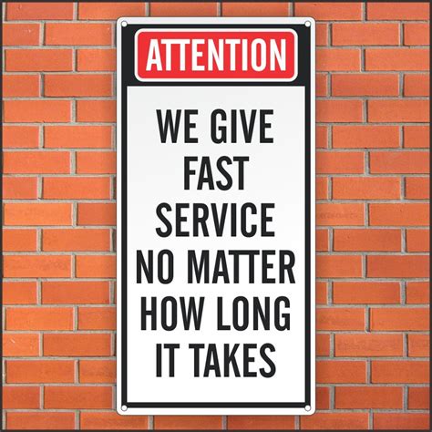 Funny Business Service Sign - Funny Sign - 12 X 24 Aluminum Sign - Etsy