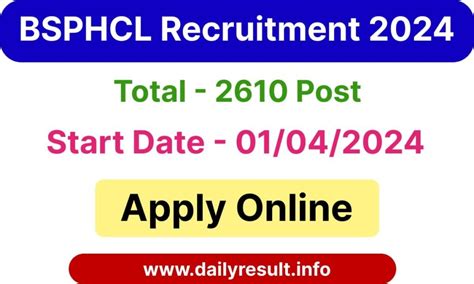 Bsphcl Technician Clerk Various Post Online Form Notification