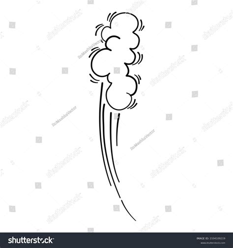 Speed Cloud Motion Effect Cartoon Comic Stock Vector Royalty Free