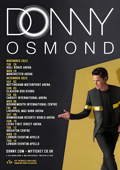 DONNY OSMOND Donny 2023 UK Tour Poster Print - prints4u